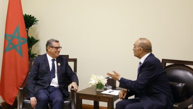 صورة السيد أخنوش يجري مباحثات مع رئيس الوزراء الأردني